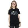 Star Wars Womens/Ladies The Mandalorian The Child Logo Cotton Boyfriend T-Shirt