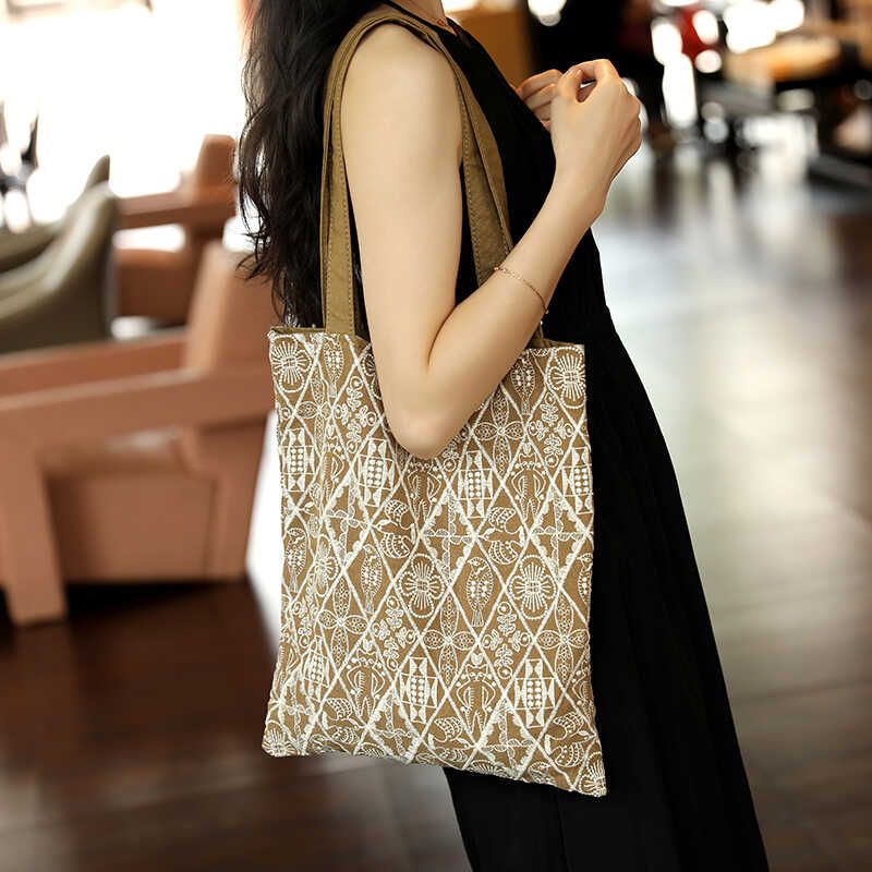 

Original Jie Chuan Ming Women s Large Capacity Canvas Bag Khaki Symphony (and 139) quality