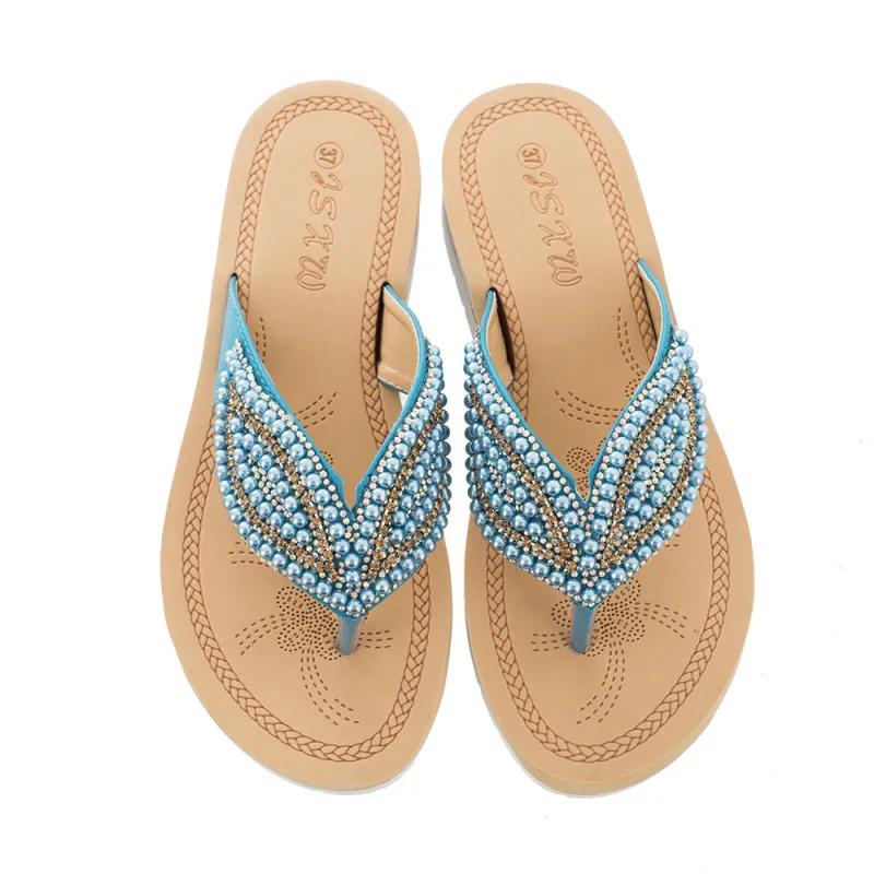 Fashion 2025 Fashion Women's Sandals Summer Outside Beach Slippers Female Casual Non-slip Flat Flip Flops Women Shoes House Slippers