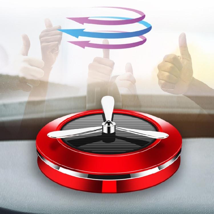 Auto Car Center Console Dashboard Inner Air Fresheners Solar Rotating Fragrances