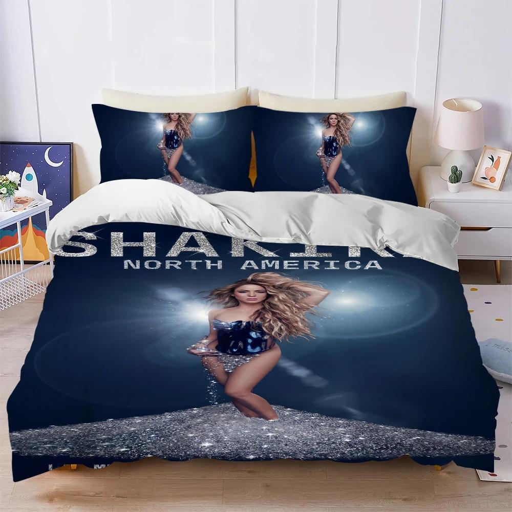 Singer Shakira Music Duvet Cover Set Home Style Bedding Soft Laundry Cotton Bed 2/3 Piece Set Four Seasons Student Dormitory