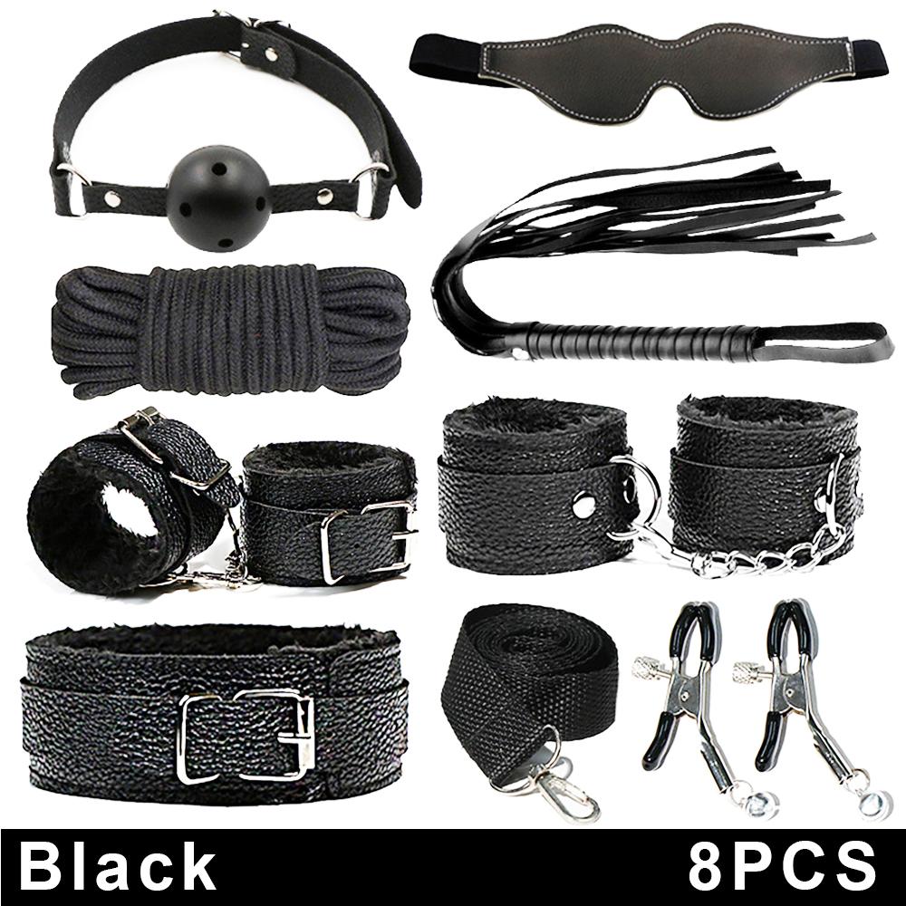 Sex Spielzeug Set für Erwachsene Mund Plug Peitsche Sexy Anzug Paar Spiel Exotische Zubehör Strap-on Handschellen Kit Sext shopp Anal Plug