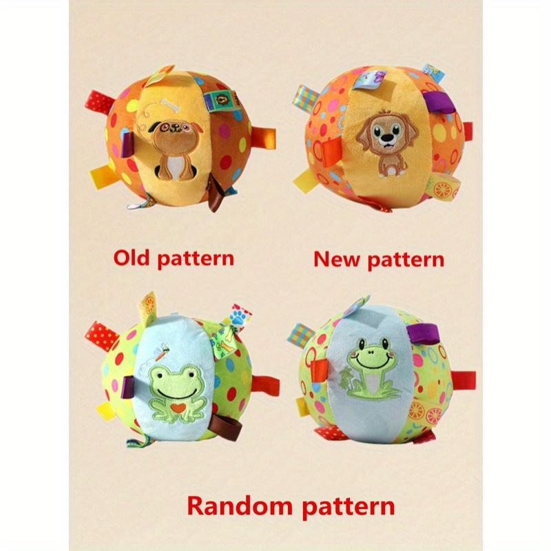1pc Pet Self-Playing Ball Toy With Ringing Bell, Durable & Chew Resistant, Suitable For Small/Medium/Large Dogs, Random Pattern Sent