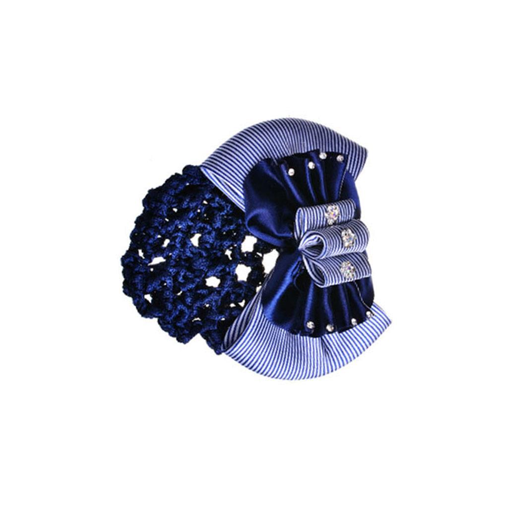 

WUUISDNX Snood Net Hair Clip Wide Applications Lightweight And Portable Easy To Cloth Snood Net Barrette Mesh Clip Snood Hairnet, 3-Way Blue