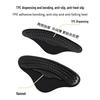 4D Silicone Anti-abrasion Invisible Heel Stickers for Loafers and High Heels, Anti-slip Half-size Insoles