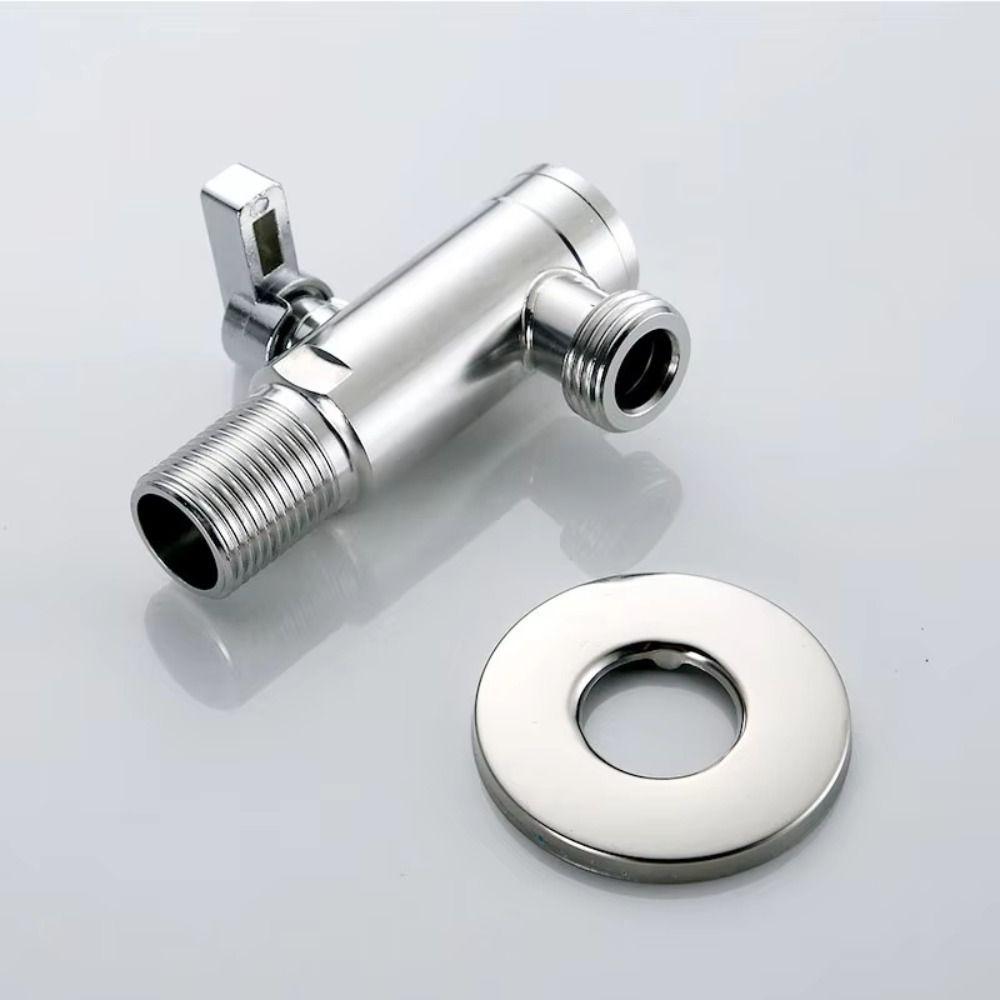 Water Saving Water Diversion Valve Space Saving Quick Opening Triangle Valve  Toilet Attachments