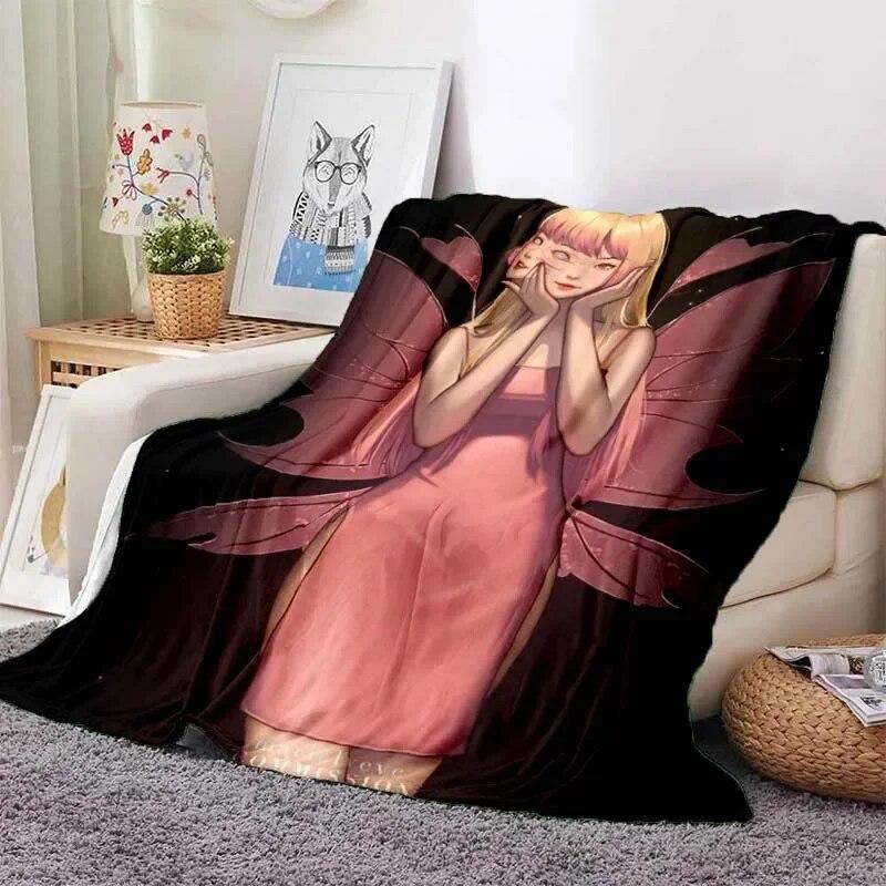Junji Ito Tomie Kawakami Ghost Soft Plush Blanket,Flannel Blanket Throw Blanket for Living Room Bedroom Bed Sofa Picnic Cover 3D