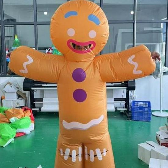 Halloween Santa Claus Snowman Reindeer Inflatable Costume - Christmas Tree Gingerbread Man Outfit