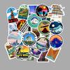 100 Outdoor Scenery Graffiti Stickers Suitcase Car Skateboard Waterproof Stickers