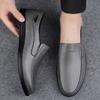 Handgefertigte Klassische Business Falts Sommer Herren Freizeitschuhe Echtes Leder Herren Slipper Slip-On Mokassins Weichsohlige Laufschuhe