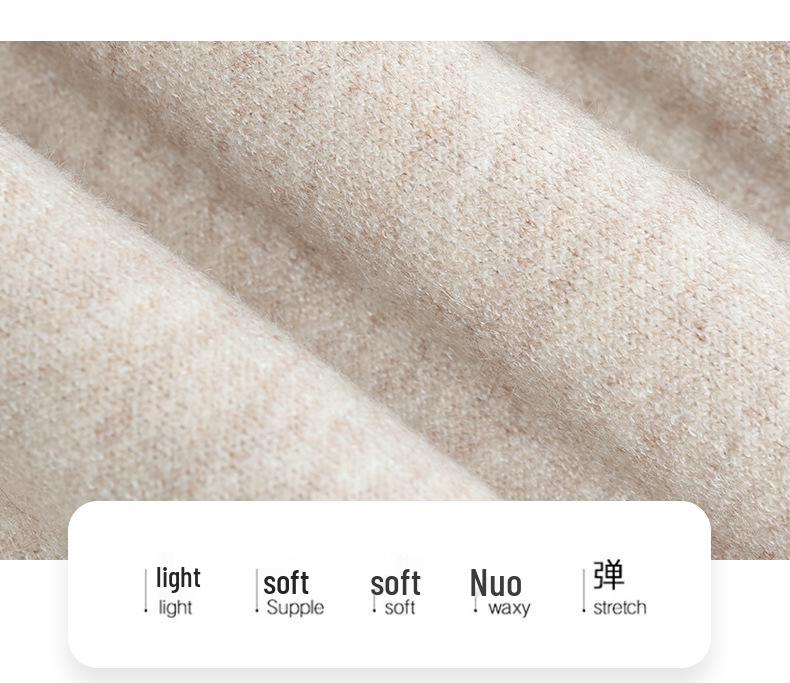 Damen Strickpullover mit Fleecefutter: Dicker, stilvoller, warmer Wollpullover