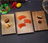 Tavola per Sushi in Bambù Piatto a forma di Barca Piattaforma Rettangolare Bacino per Cucinare Sashimi Stoviglie per Cucina Giapponese Coreana Piatto da Portata Vassoio