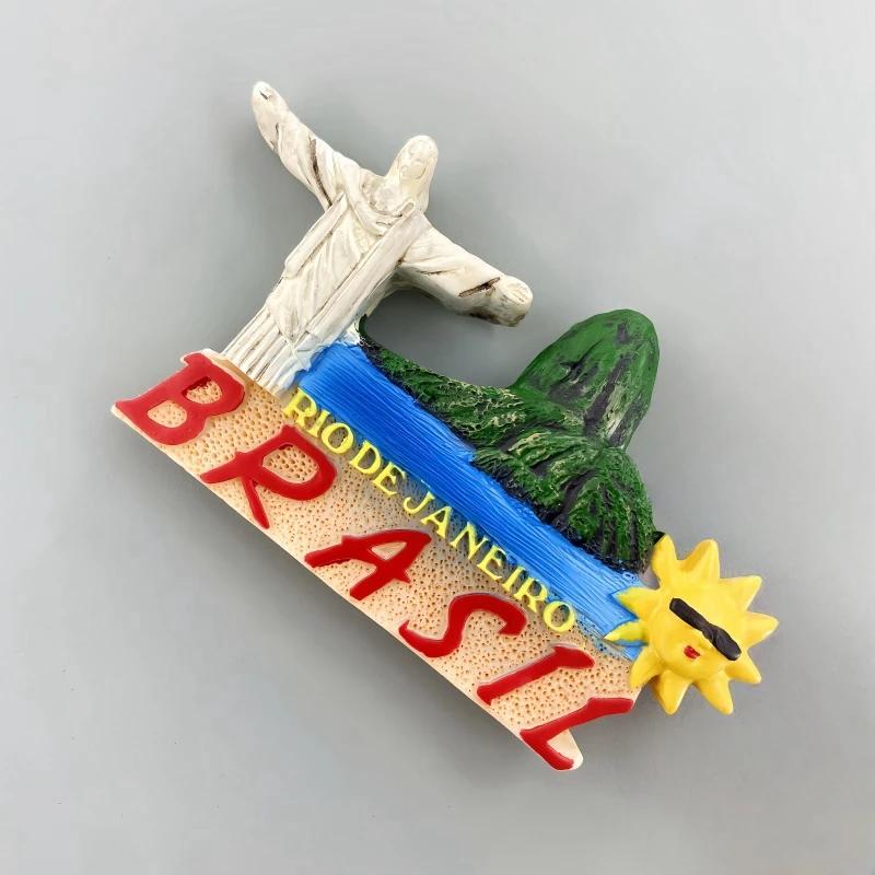 Brasilien Kühlschrankaufkleber Rio de Janeiro Reise Souvenirs Zuckerhut Kühlschrankmagnete Heimdekoration Hochzeitsgeschenke