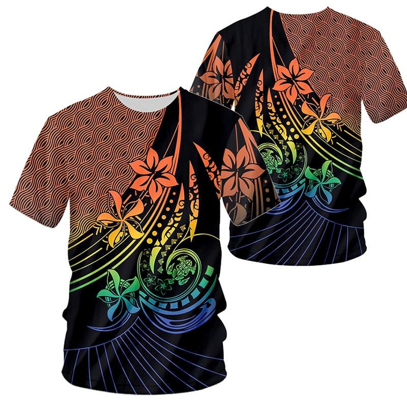 

Polynesian 3D Print T-shirt Men s Clothing Short Sleeve O-neck Casual T Shirts Street Style Harajuku Oversized Soft Tees Tops XL