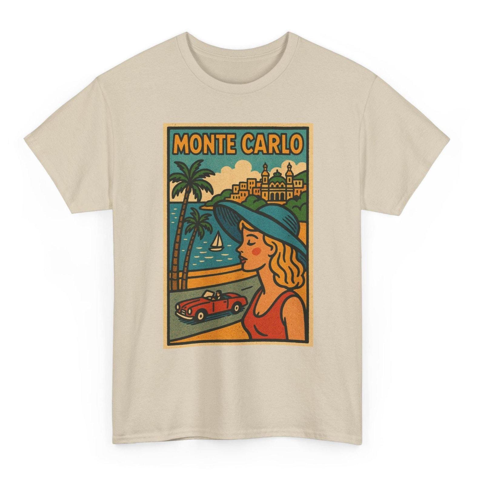 Monte Carlo T-Shirt Unisex: Retro Monaco Tee 2XL