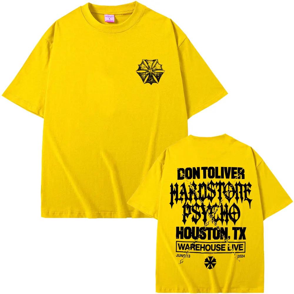 Rapper Don Toliver Hardstone Psycho Album Graphic T Shirt Men Hip Hop Oversized Gothic Tshirt Mens Vintage Punk Rock Tshirt