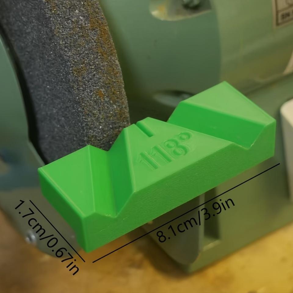 

1pc a 118° Angle Drill Bit Sharpening Tool, Robust And Long-Lasting, Providing Safety And Peace of Mind зелений