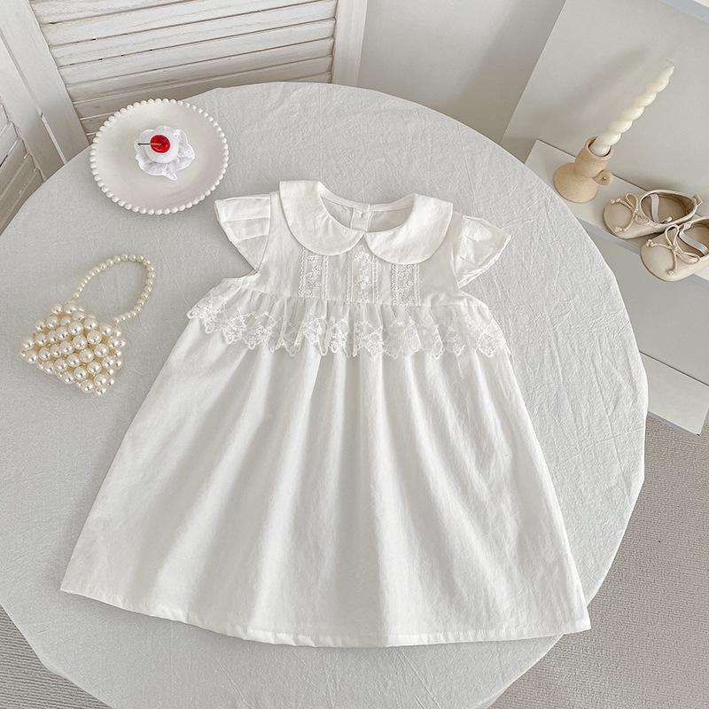 Girls' French Floral Smocked Sleeveless Dress & Baby Bodysuit Set for Sisters