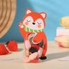 10pcs Creative Animal Card Cute Cartoon Baking Packaging Bag Rabbit Fox Card Candy Packaging