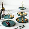Ruhan European Style Ceramic 3-Tier Dessert Stand