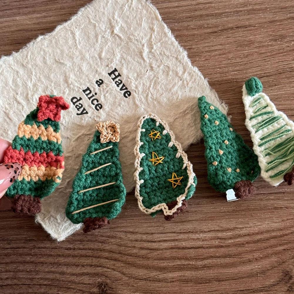 Christmas Series Hair Clips Winter Wool HairPins Christmas Tree BB Clips for Woman Girls Sweet Barrettes Children Cute Headdress