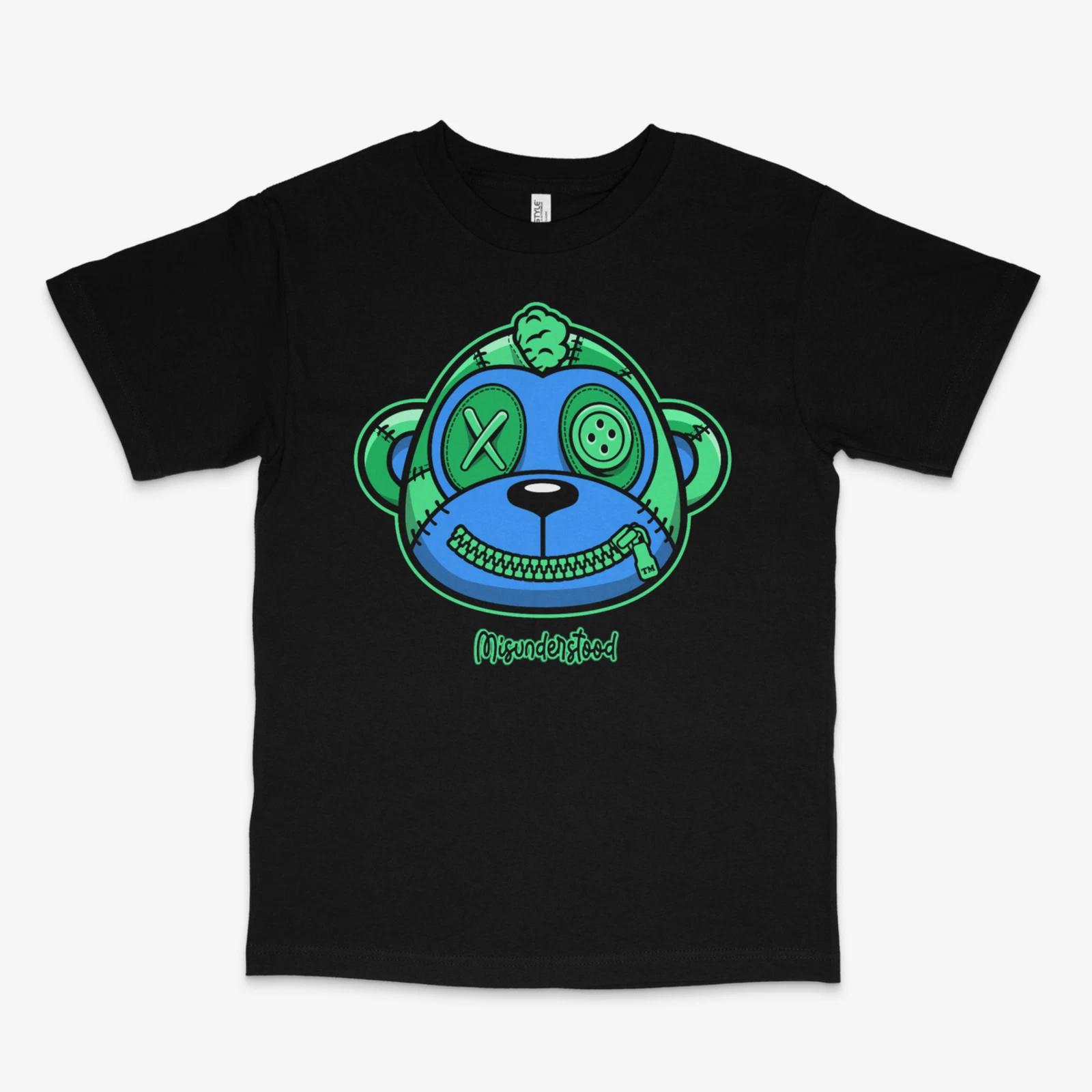 Misunderstood Bear Black Tee L