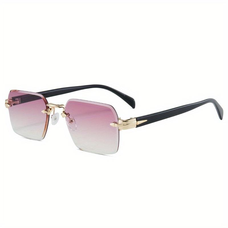 Frameless Square Fashion Glasses for Men and Women Lightweight and Durable Design Suitable for Both Casual and Formal Occasions