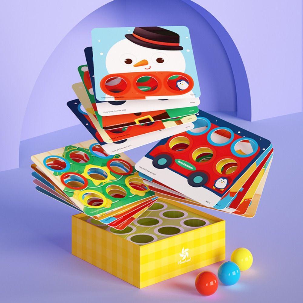 Large Particles Jigsaw Board Games Shape Sorter Mushroom Nail Beads Puzzle Toys  Kindergarten Kids