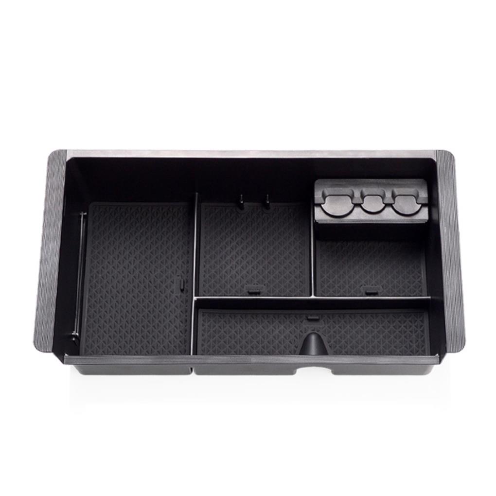 ABS Car Center Console Organizer Upgrading 4 Compartment Stylish Decorative Organizing Storage Tray Part Accessories