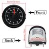 52mm Clock Gauge with Red Backlight 0-12 Hours trument 2inch Hour Meters for Car Boat Yacht Show Clock Meters 9-32V Universal