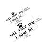 Tell Your Dog I Said Hi Car Creative Stickers Car Body Window PVC Scratch Resistant Decals Auto Exterior Decoration Accessories