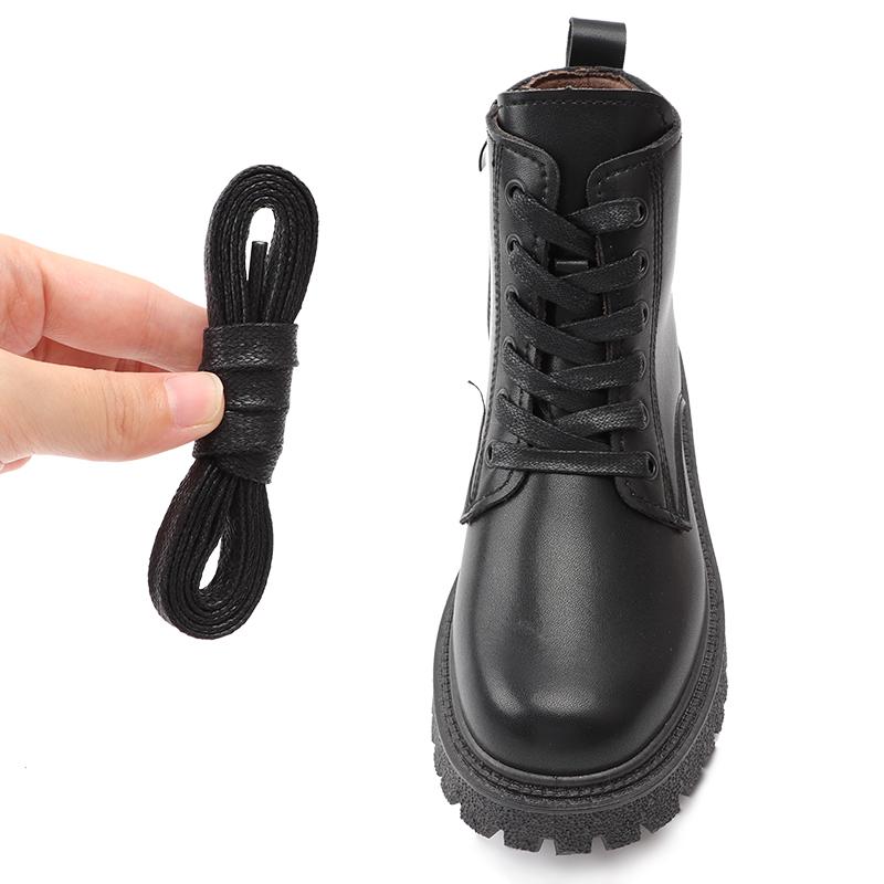 Waxed Cotton Shoelaces Leather Shoelace Waterproof Flats Shoe Laces Boots Laces for Shoes 8mm Widening 70/90/120/150cm