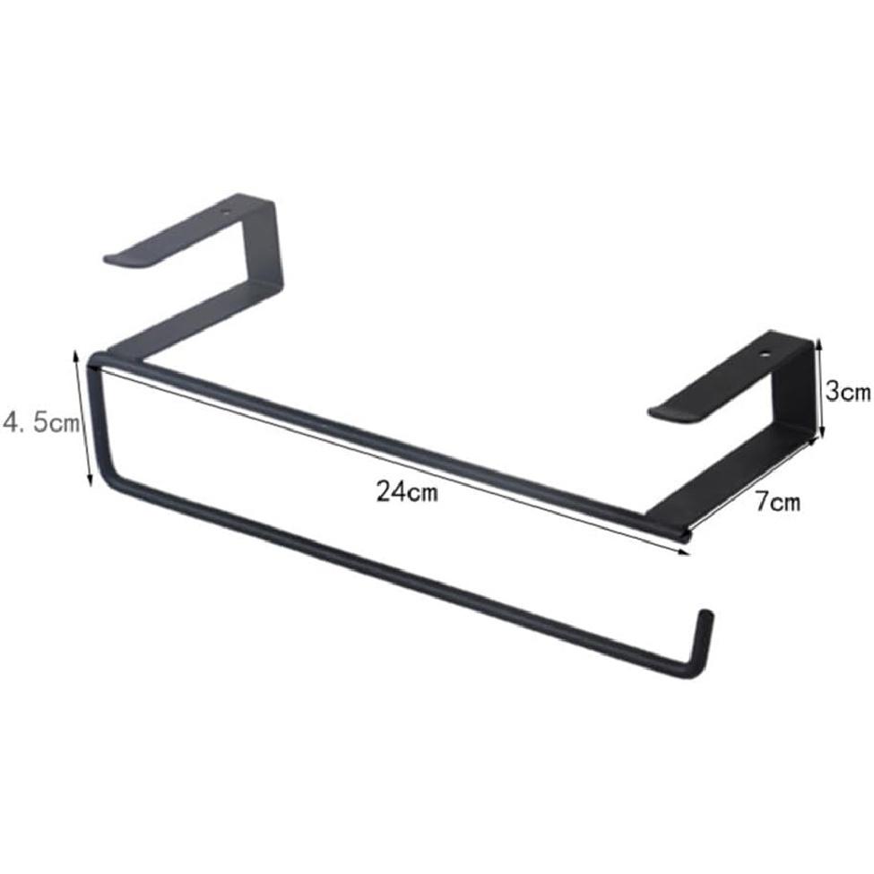 MAGICLULU Paper Towel Hanger Holder Metal Kitchen Roll Paper Holder Under Cabinets Shelf Tissue Hanger Organizer Rack Towel Bar for Kitchen Bathroom