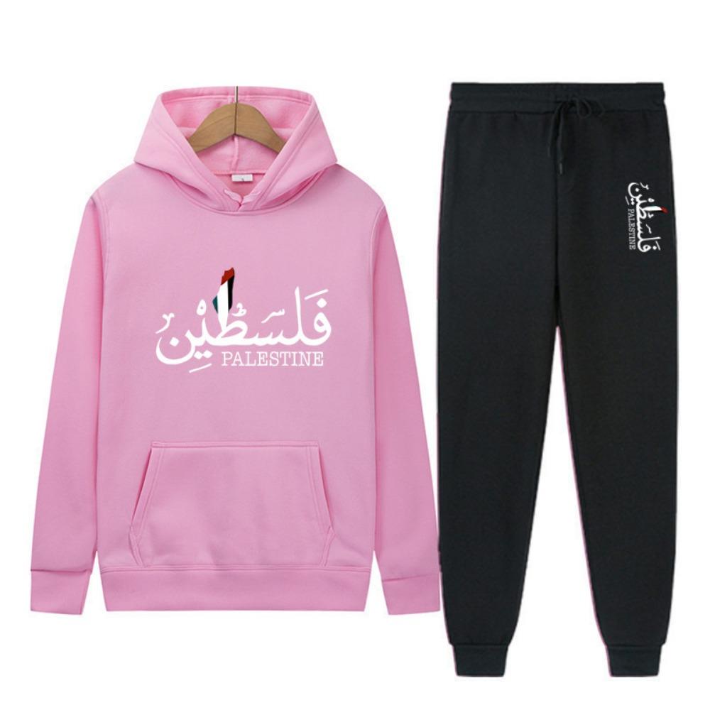 Bedrucktes Hoodie-Top-Hosen-Set für Herren, Hoodie und Hose, Jogging-Sport-Set, Laufen im Herbst und Winter