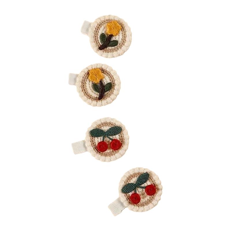 

Adorable Baby Hair Barrettes Handmade Nonslip Hair Grip For Infants Girls Delicate Design Hairpin Gift Set