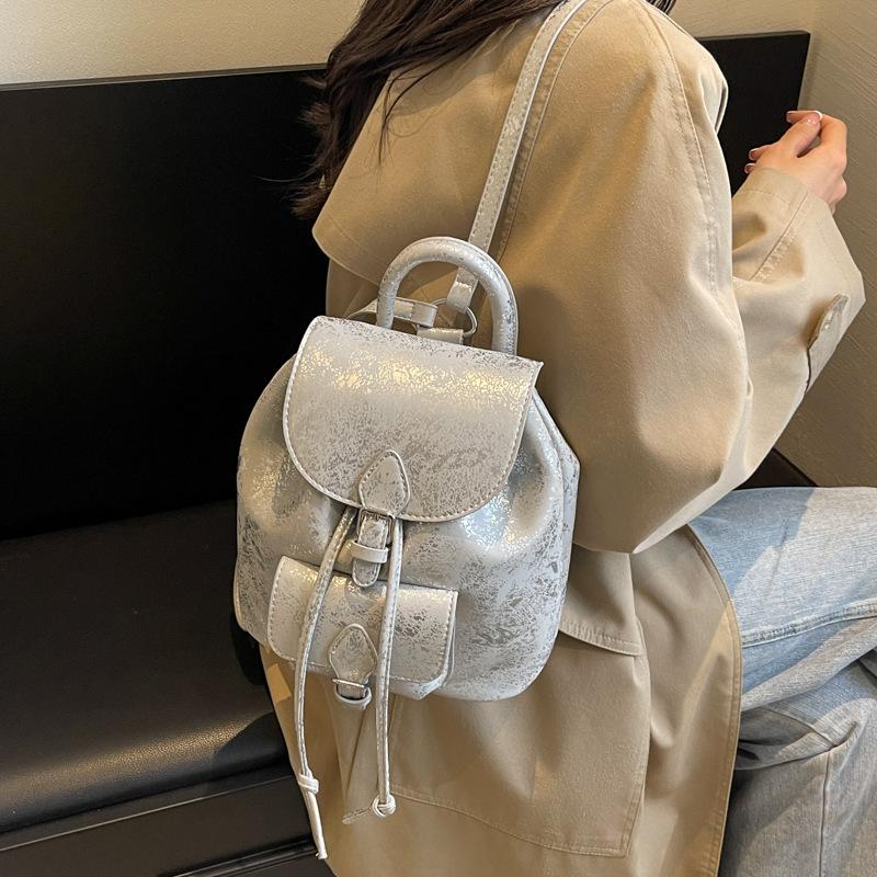 Simple Oblique Span Backpack Women's New Texture Fashionable Commuter Portable Backpack Tide