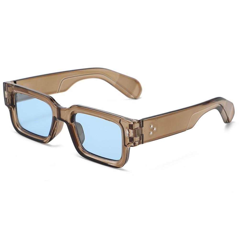 

UV Protection Lightweight Comfortable Durable High Quality Travel Friendly Stylish Square Shaped Male Sun Glasses 1PC