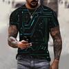 Christmas Electronic Chip 3D Printed Men's T-shirt