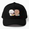 Cute Bubu And Dudu Go To Grocery Togethe  Baseball Cap Hat Black Czapka Casquette Hip Hop Outdoor Summer Boys Printed Spring