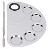 Makeup Mixing Palette Stainless Steel Spatula Paint Pigment Lipstick Color Blending Plate