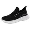Large size fashion casual shoes couple sports breathable fly-woven shoes spring and autumn lace-up lightweight running shoes 2029