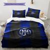 Set Copripiumino Trapuntato con Fantasia FC Internazionale Milano Decorazione per la Casa Regalo (1 * copripiumino + 2 * federe senza imbottitura)