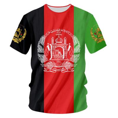 Camisetas Infantis Bandeira de Futebol do Afeganistão Camiseta Masculina Infantil Estilo Futebol Unissex Manga Curta Estilo Infantil Adequado para Vestuário Masculino