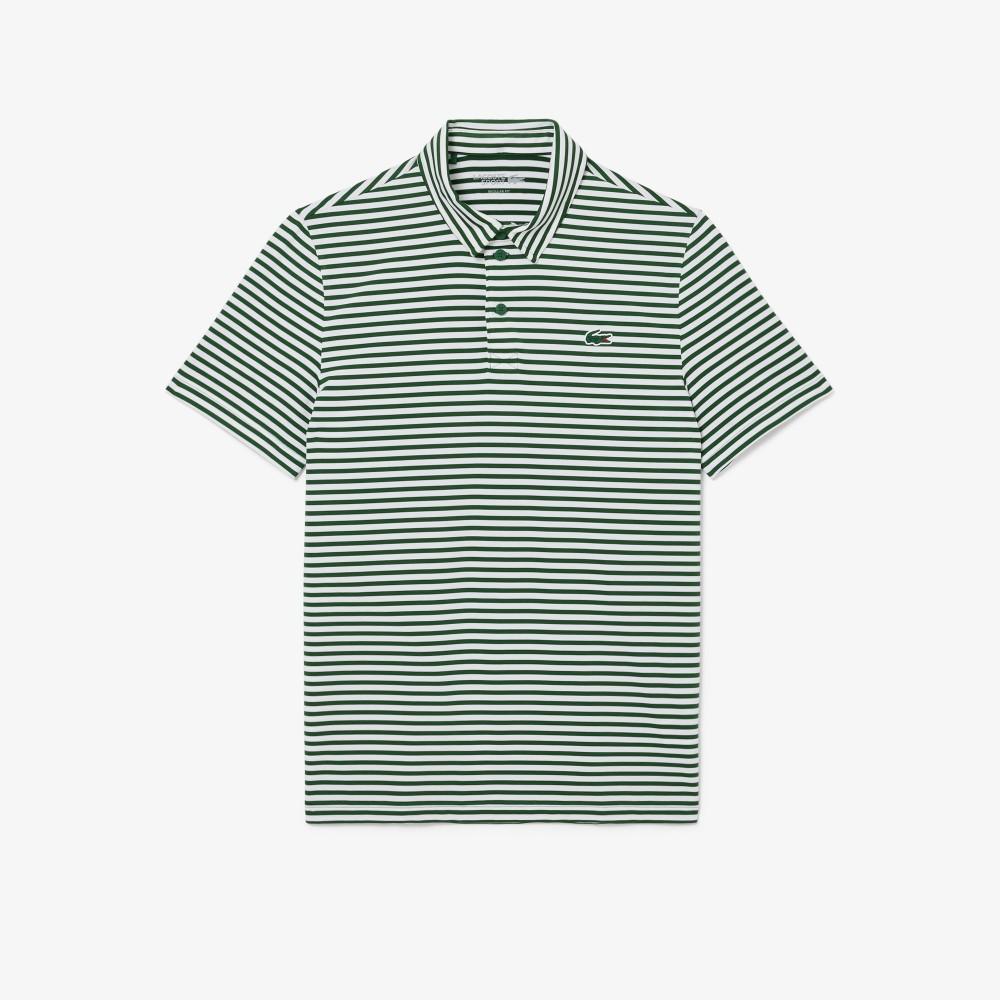 Lacoste Men's Golf Striped Short-Sleeve Polo Shirt DH7418-55N291