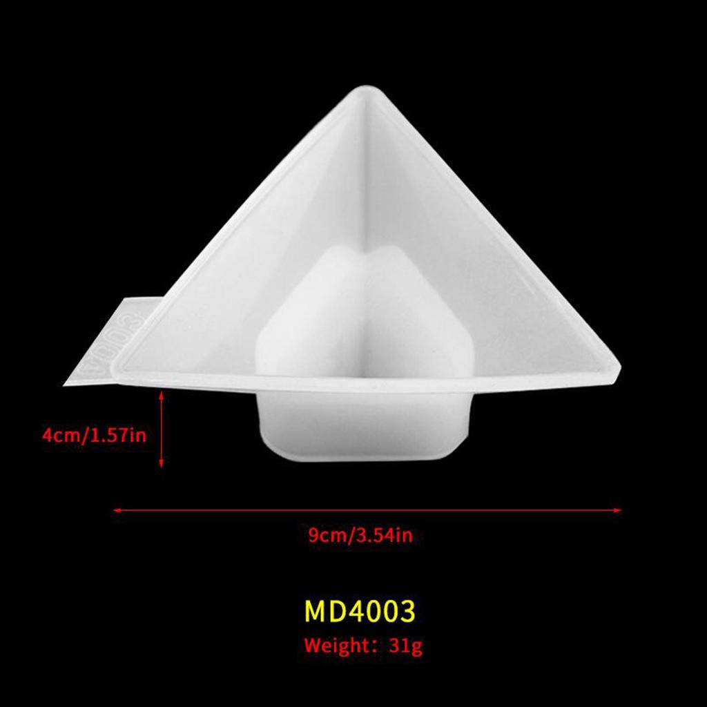 Epoxy Triangle Oval Square Photo Resin Casting for DIY Picture Crafts Decorations (Transparent)