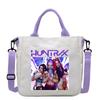 KPop Demon Hunters Theme Women Canvas Shoulder Bag Boys Girls Tote Handbag Anime Fashion Crossbody New Kids Xmas Gifts Kid Friendly Entertaining Fun
