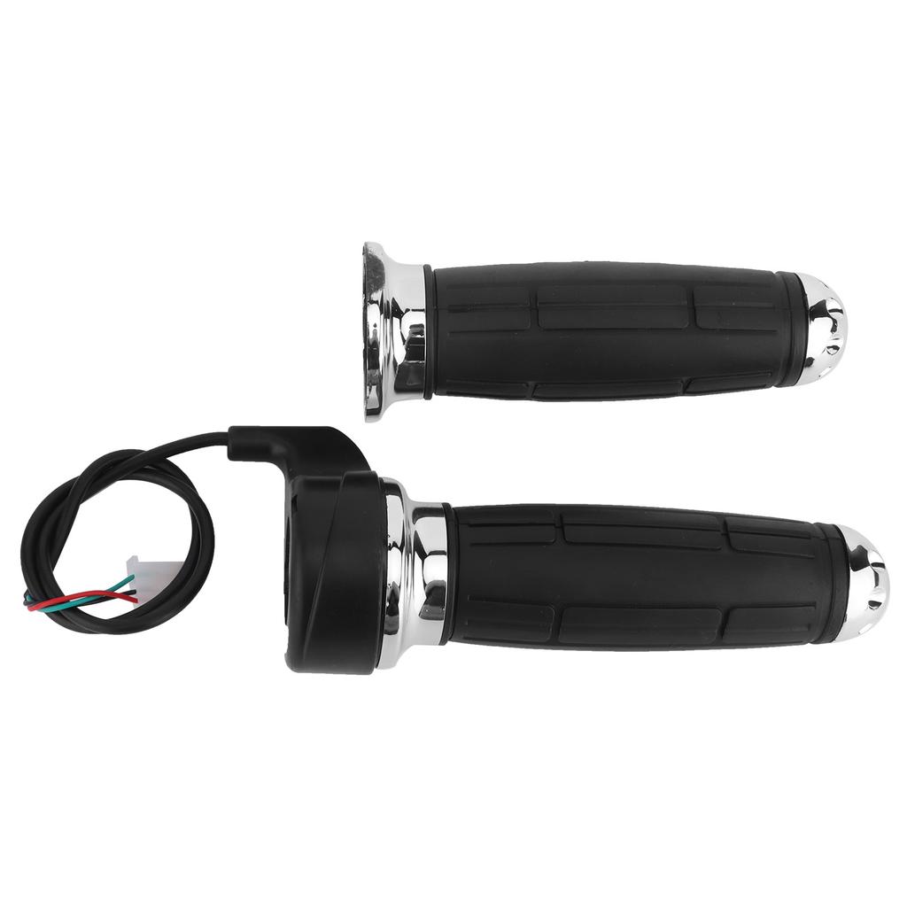 1 Pair Electroplated Throttle Grip Universal Throttle Handle Grips for Electric Bikes