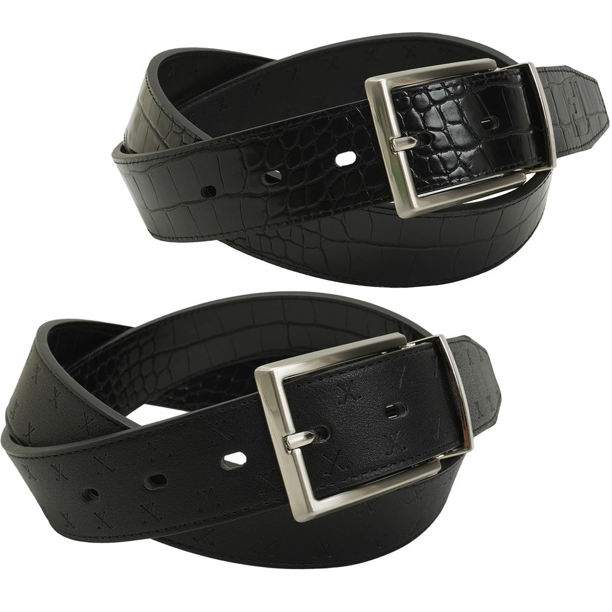 [FootJoy] Reversible Belt, BlackRed, Men s Free Size, Center Hole (Fits up to 100cm waist) FA23RBT-0