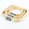 Bamboo Wood Square Embroidery Hoop Set Square Shape Cross Stitch Hoop  Home Handcraft