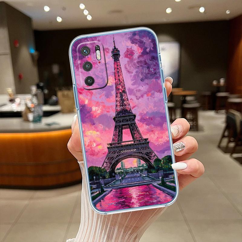 RE49 Paris Eiffel tower Transparent Phone Case for Motorola Moto Edge 20 30 40 50 S30 Fusion Ultra Pro Neo Lite + G200 G23